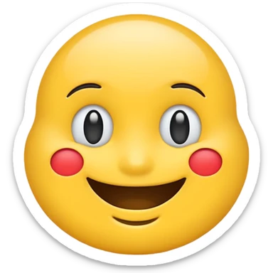 retro smile emoji  sticker