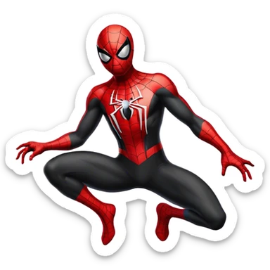 Spiderman black costume  sticker