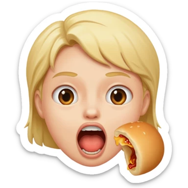 Hungry emoji sticker