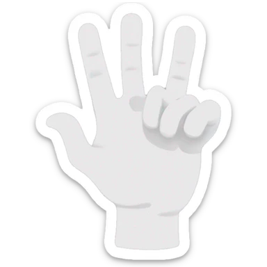 JJK domain expansion Gojo hand sign four fingers one thumb sticker