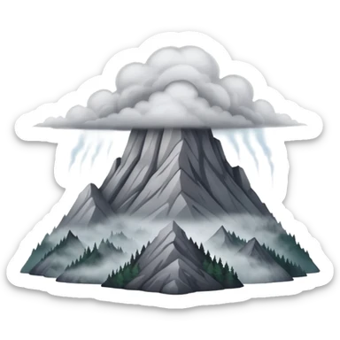 Like a  really foggy oregon mountain  sticker