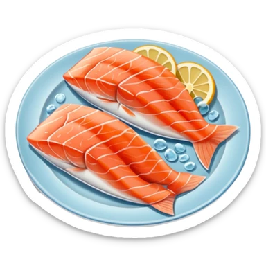 raw fish diet sticker