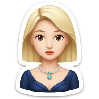 women dressed in elegant attire sticker