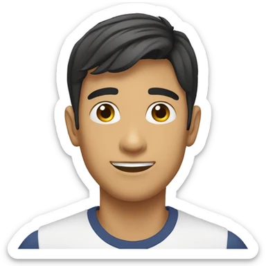 chico moreno joven sticker