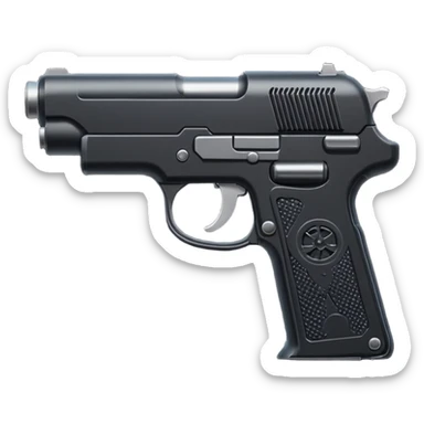 black pistol  sticker