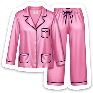 pink victoria’s secret pajama set sticker