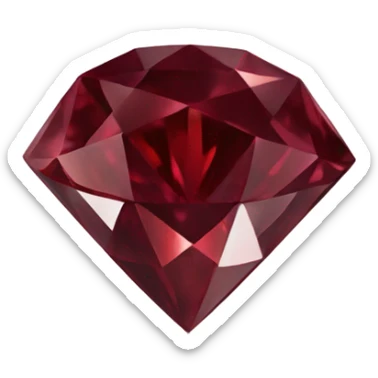 burgundy diamond sticker