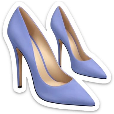 suede periwinkle heels sticker