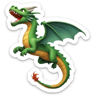 Dragon flying sticker