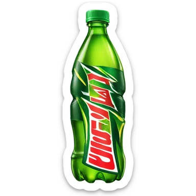Bottle of Mountain Dew sticker