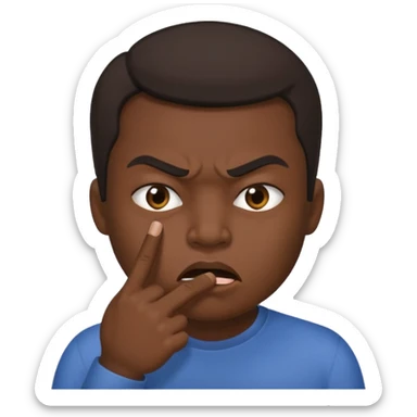 😱😡👿Kuchh Aisa Hi image Rahe Jo Apne Munh per ungali Rakhe Hue silent Rahe Uske Jaisa bahut image bnao sticker