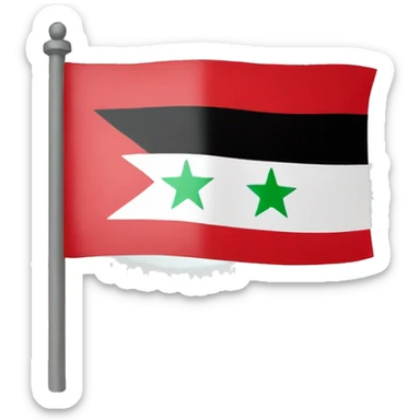 Independent Syria flag sticker