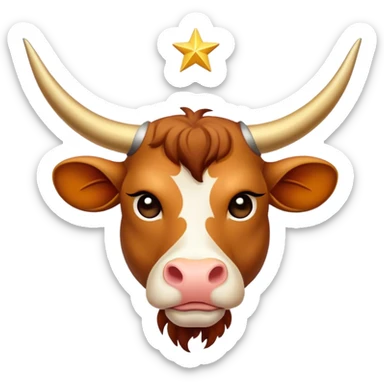 taurus sign in the stars sticker