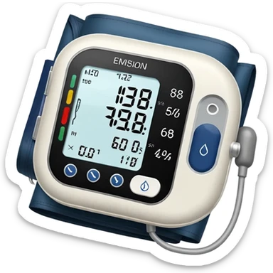 blood pressure cuff on arm sticker