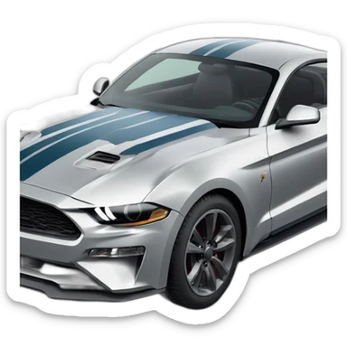 2050 mustang car sticker