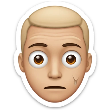 Crackhead face  sticker