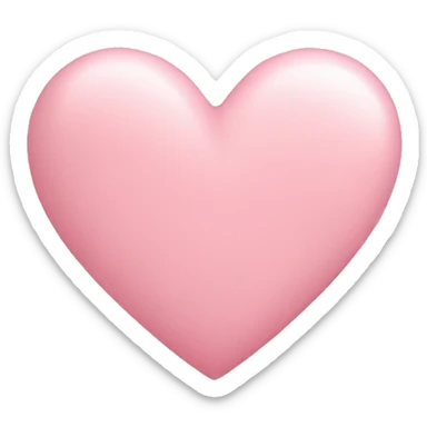 pastel pink heart sticker