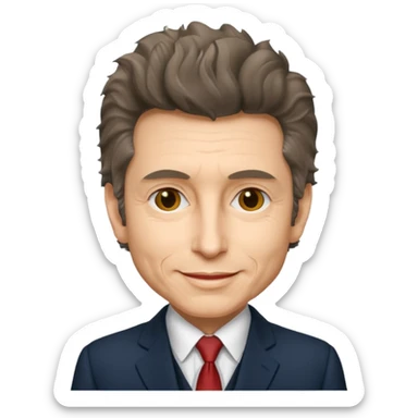 Bob Dylan as President of the United States sticker