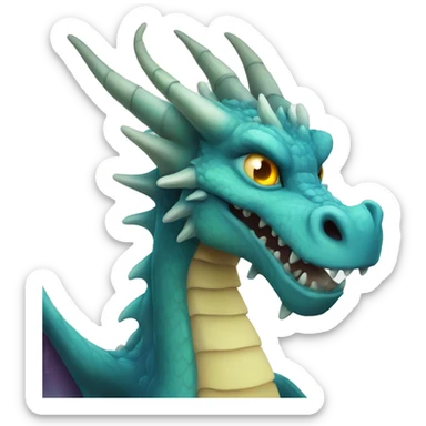 spectral dragon hello sticker