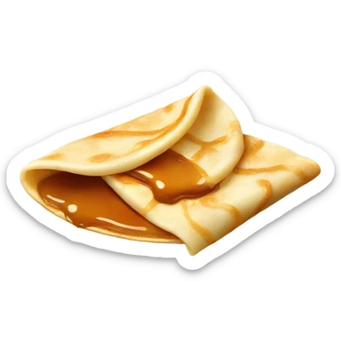 A crepe with caramel  sticker