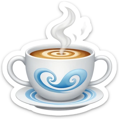 Steam from Hot Cup sticker