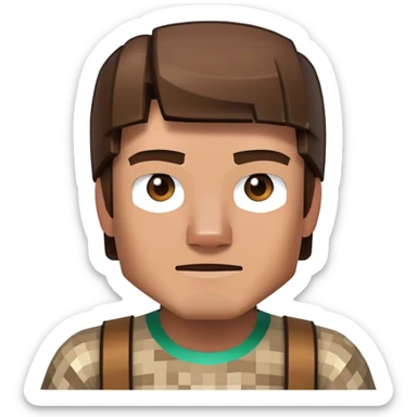 Steve from Minecraft sticker