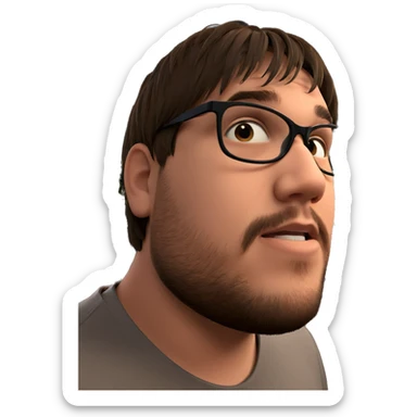 nighttime gathering of boys sticker