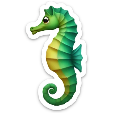 Sea horse sticker