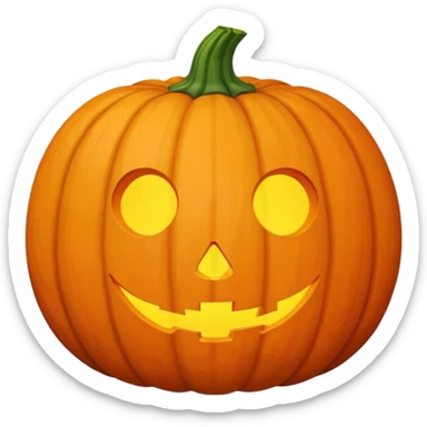pumpkin that is not a jack o lattern sticker