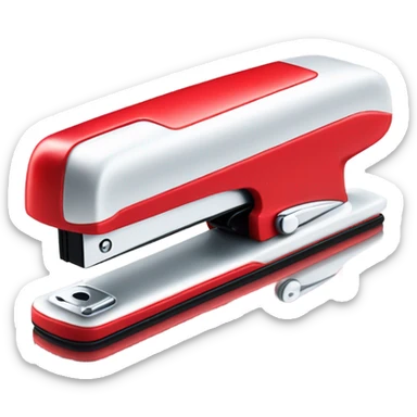 Red stapler sticker