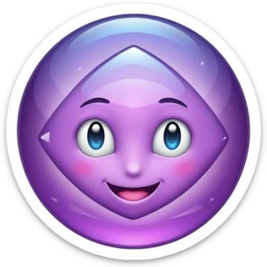 Cristal púrpura sticker