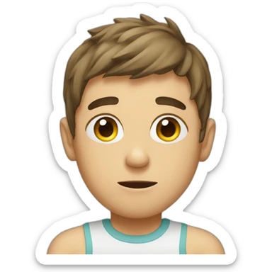 person sweats a lot sticker