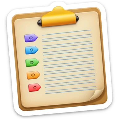 generic lists sticker