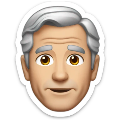 pink hair George W. Bush sticker