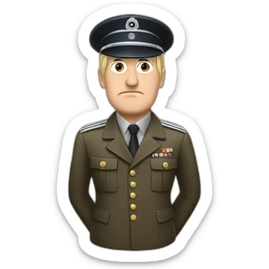 hitler et marine-le-pen se tenant la main sticker