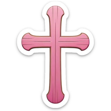 pink cross sticker