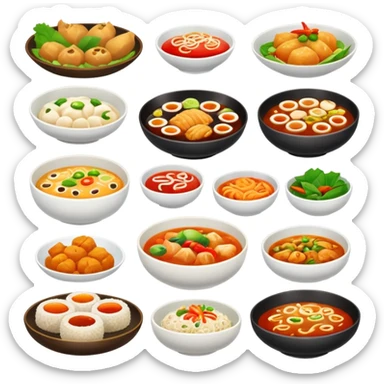 Asian food sticker
