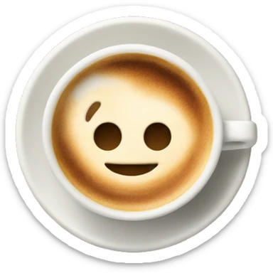 Cappuccino cup sticker