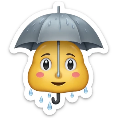 Rain in Uk sticker