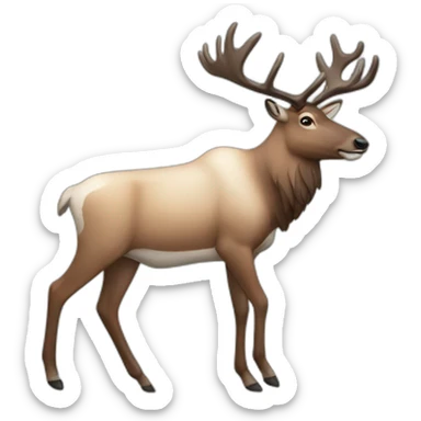 Full body Caribou sticker