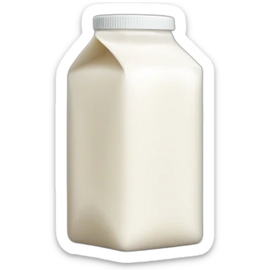 Vegan milk in tetra pack  sticker