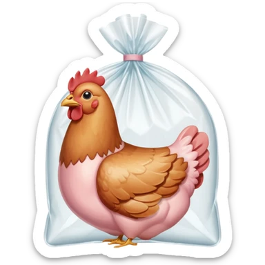 chicken package sticker