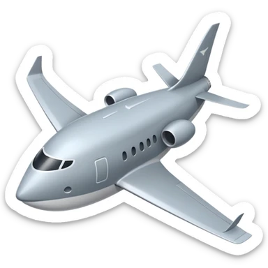 Squalo su un aereo sticker