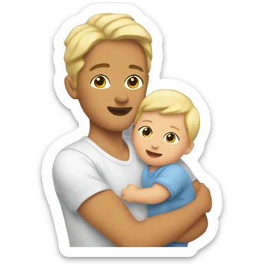 me and my baby in my arms sticker