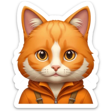 explorer cat sticker