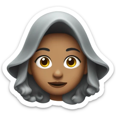 Evelyn looking like a witch sticker