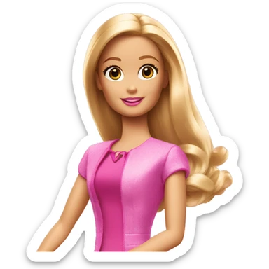 barbie movie 2023 b symbol sticker
