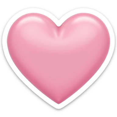Corazón rosa pastel sticker