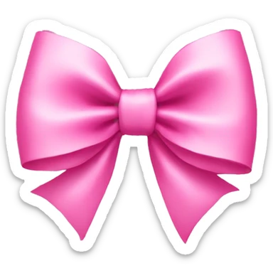 Pink bow sticker