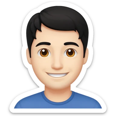 Un  emoji et un sexe homme sticker